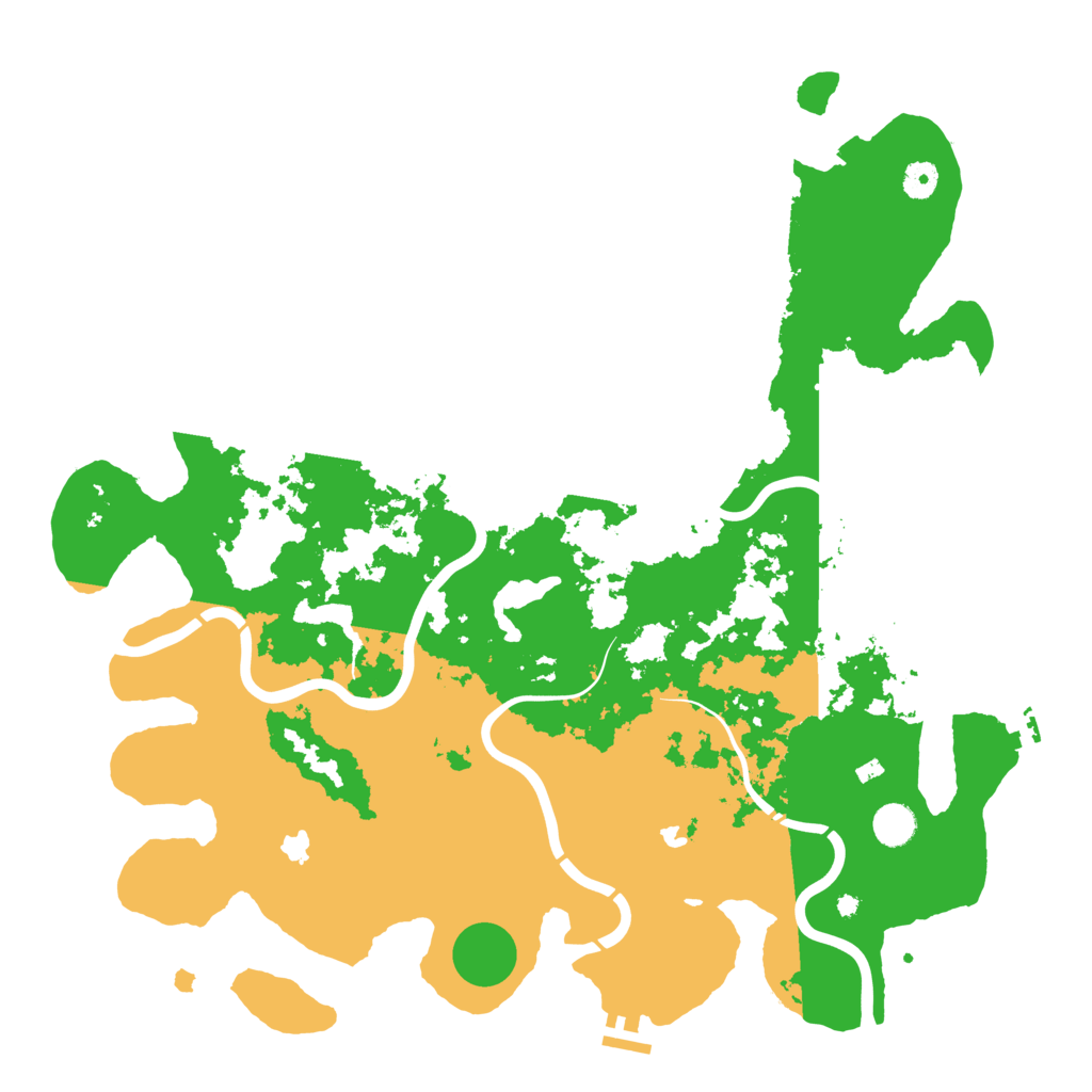 Biome Rust Map: Procedural Map, Size: 4500, Seed: 414422713