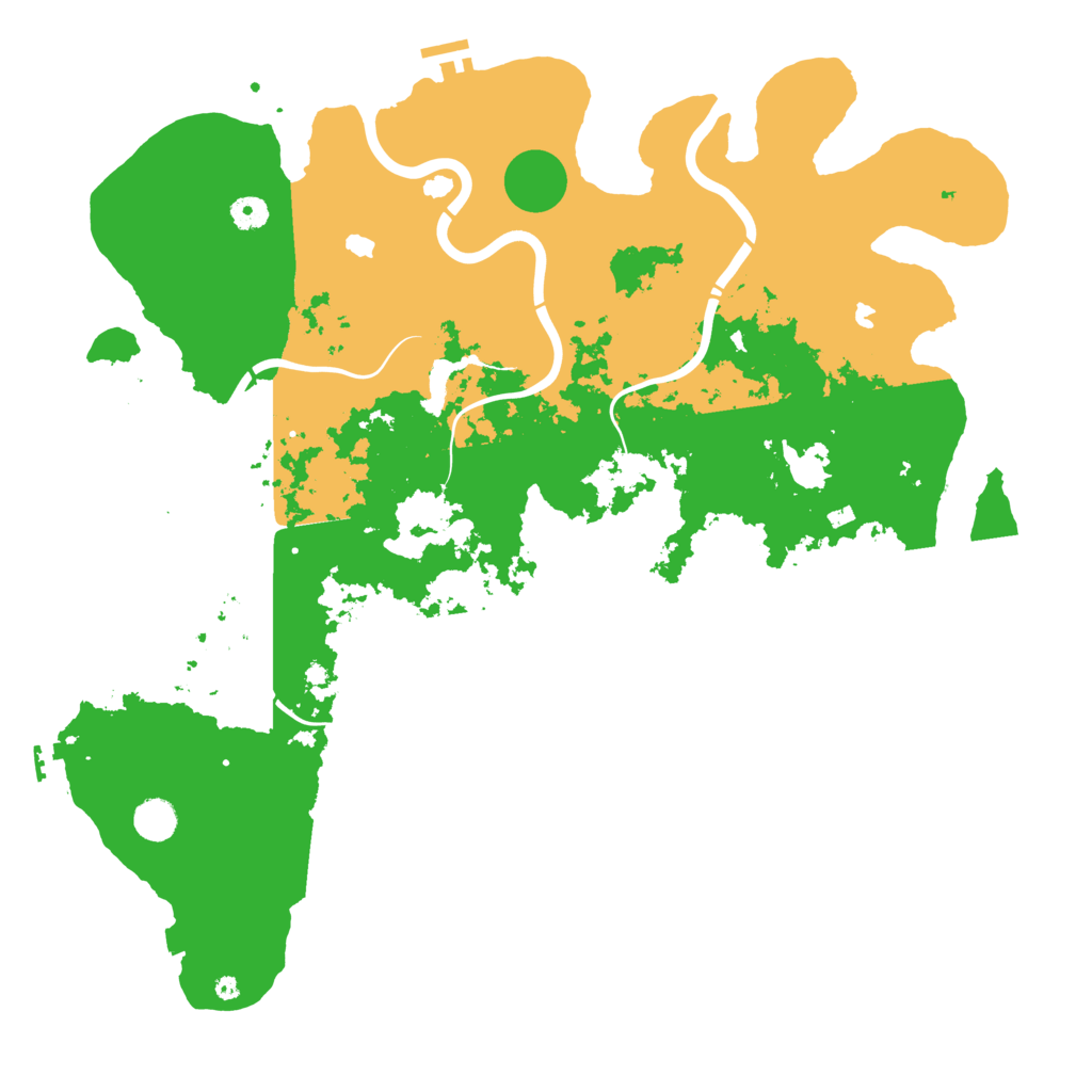 Biome Rust Map: Procedural Map, Size: 4600, Seed: 50000