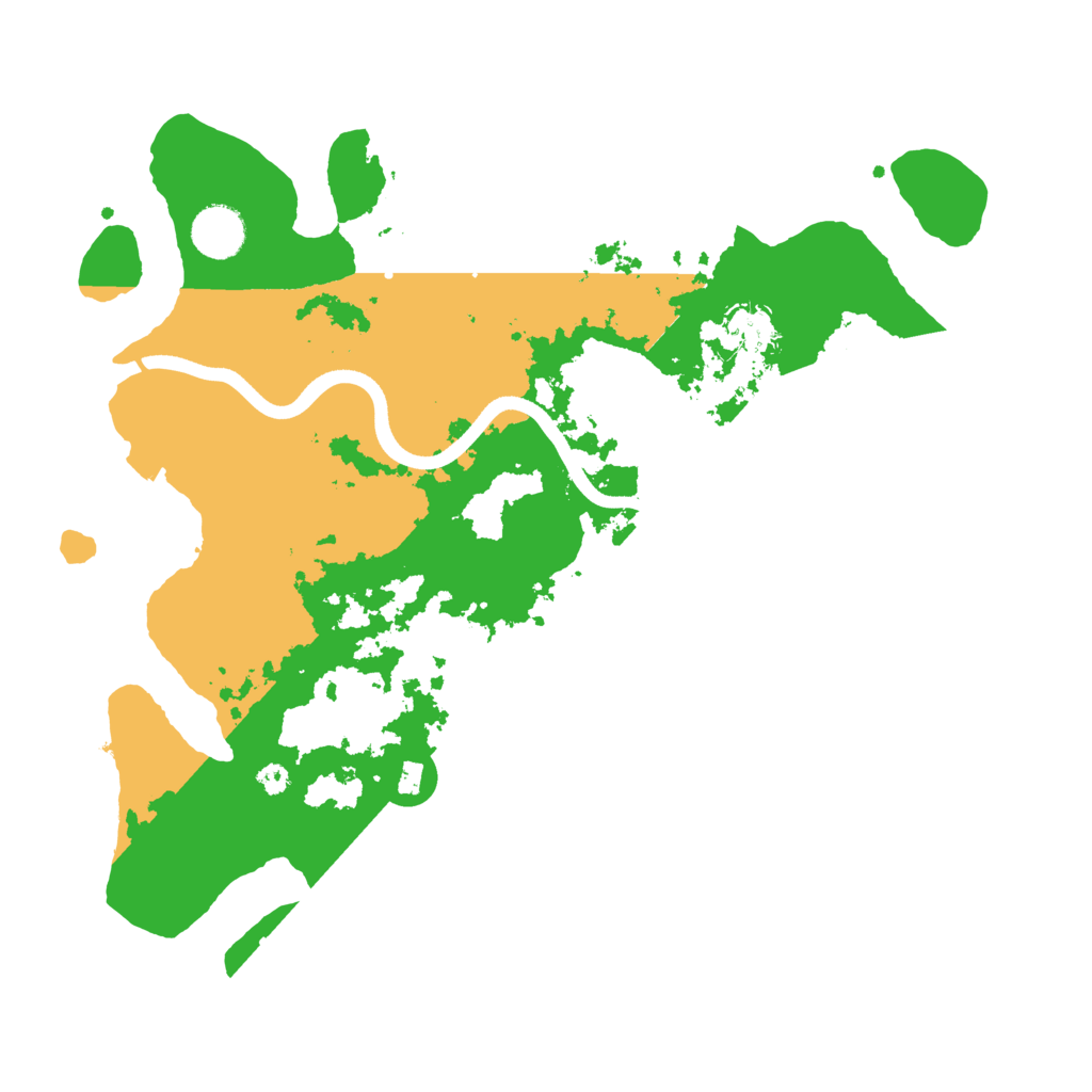 Biome Rust Map: Procedural Map, Size: 3600, Seed: 206
