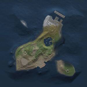 Thumbnail Rust Map: Procedural Map, Size: 1500, Seed: 767465745, 3 Monuments