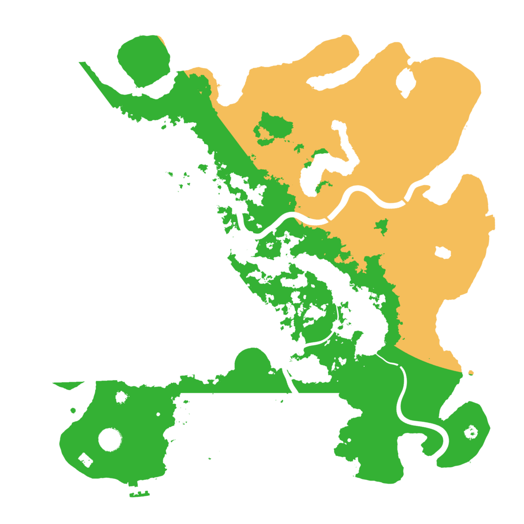 Biome Rust Map: Procedural Map, Size: 4000, Seed: 58670