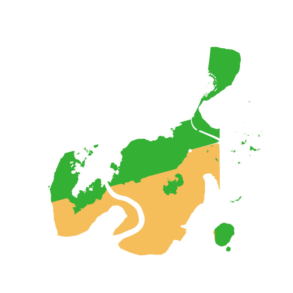 Biome Rust Map: Procedural Map, Size: 2500, Seed: 12155636