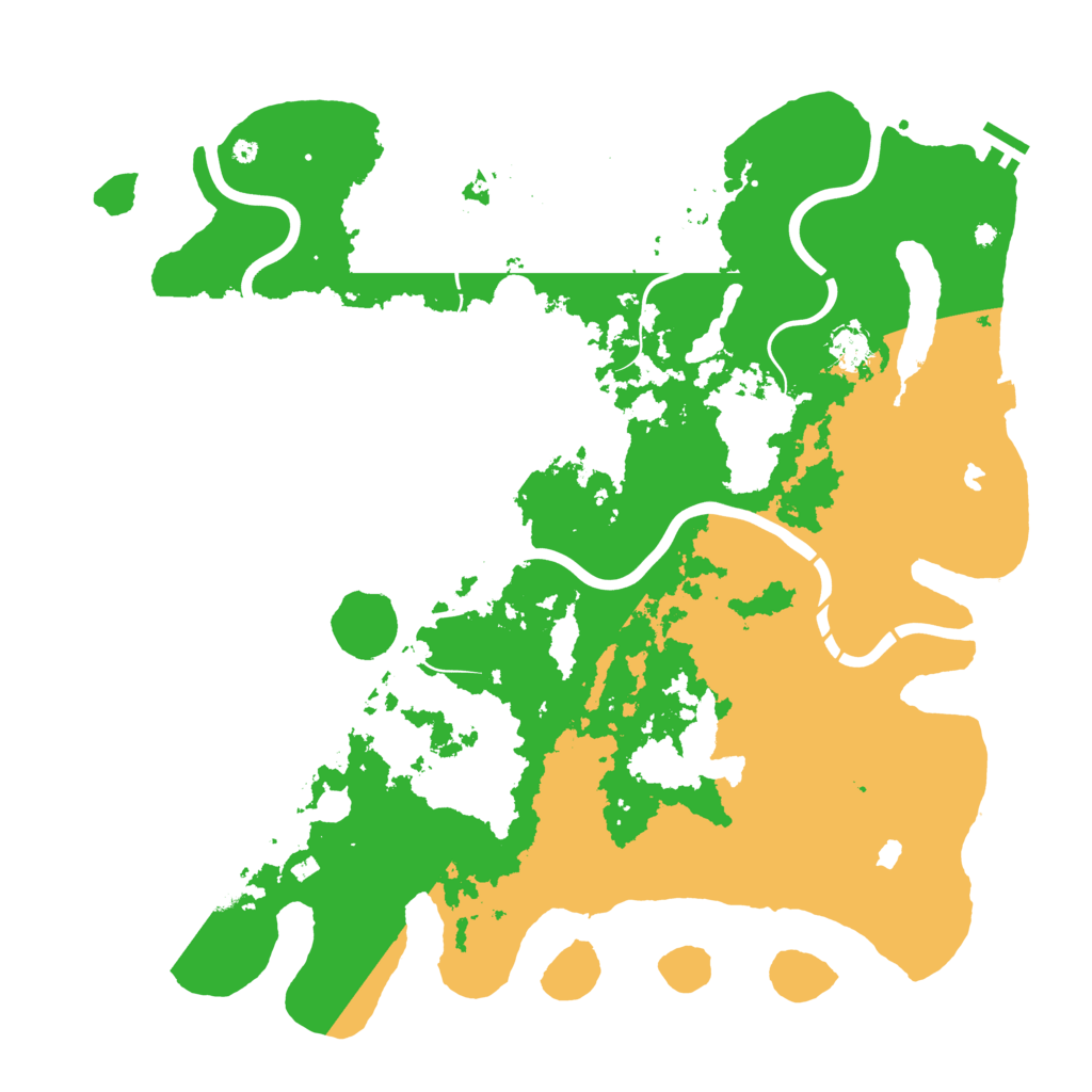 Biome Rust Map: Procedural Map, Size: 4500, Seed: 1661466580