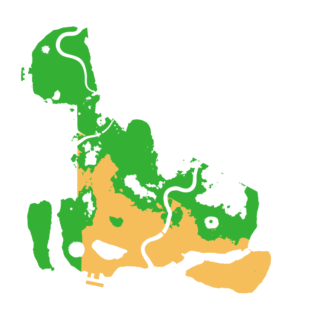 Biome Rust Map: Procedural Map, Size: 3500, Seed: 1040447214