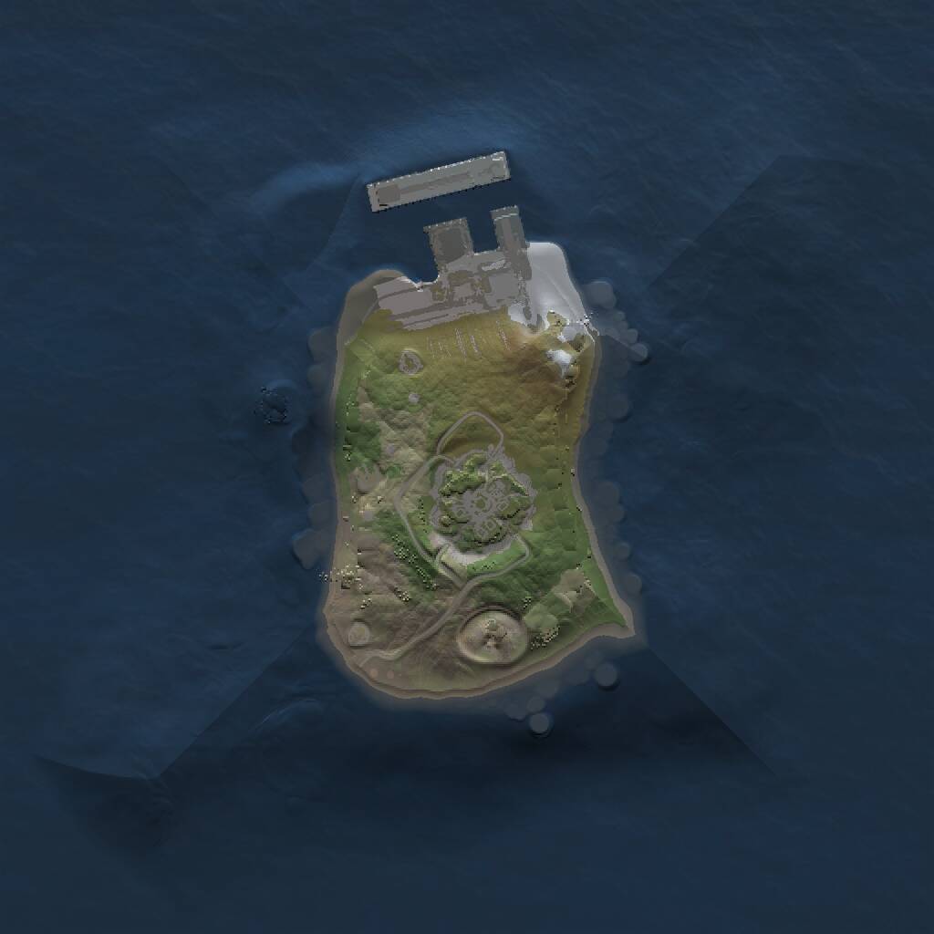 Rust Map: Procedural Map, Size: 1325, Seed: 1083408610, 3 Monuments