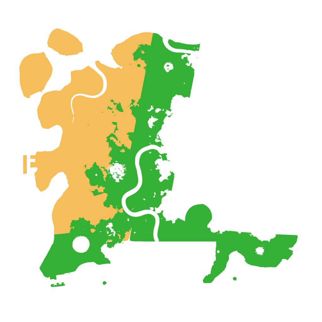 Biome Rust Map: Procedural Map, Size: 3500, Seed: 1642972264