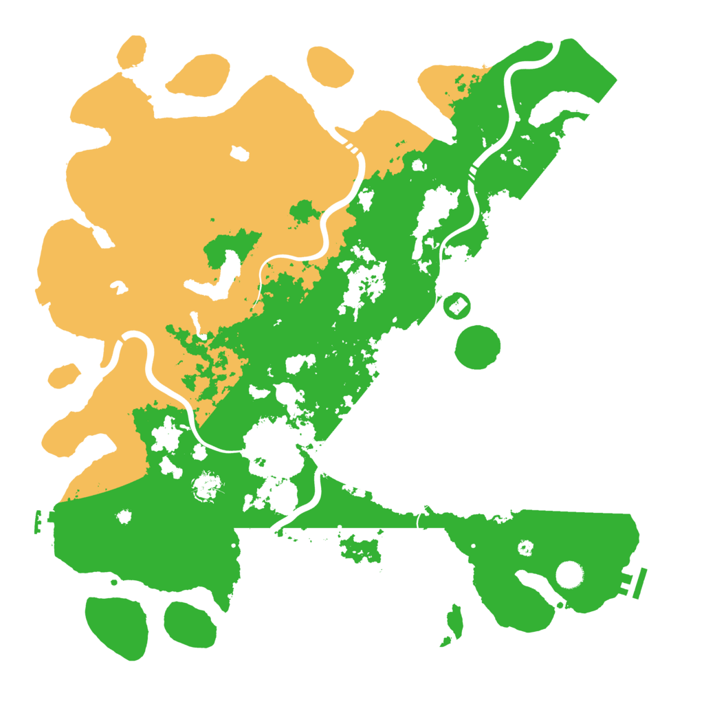 Biome Rust Map: Procedural Map, Size: 4500, Seed: 399586508