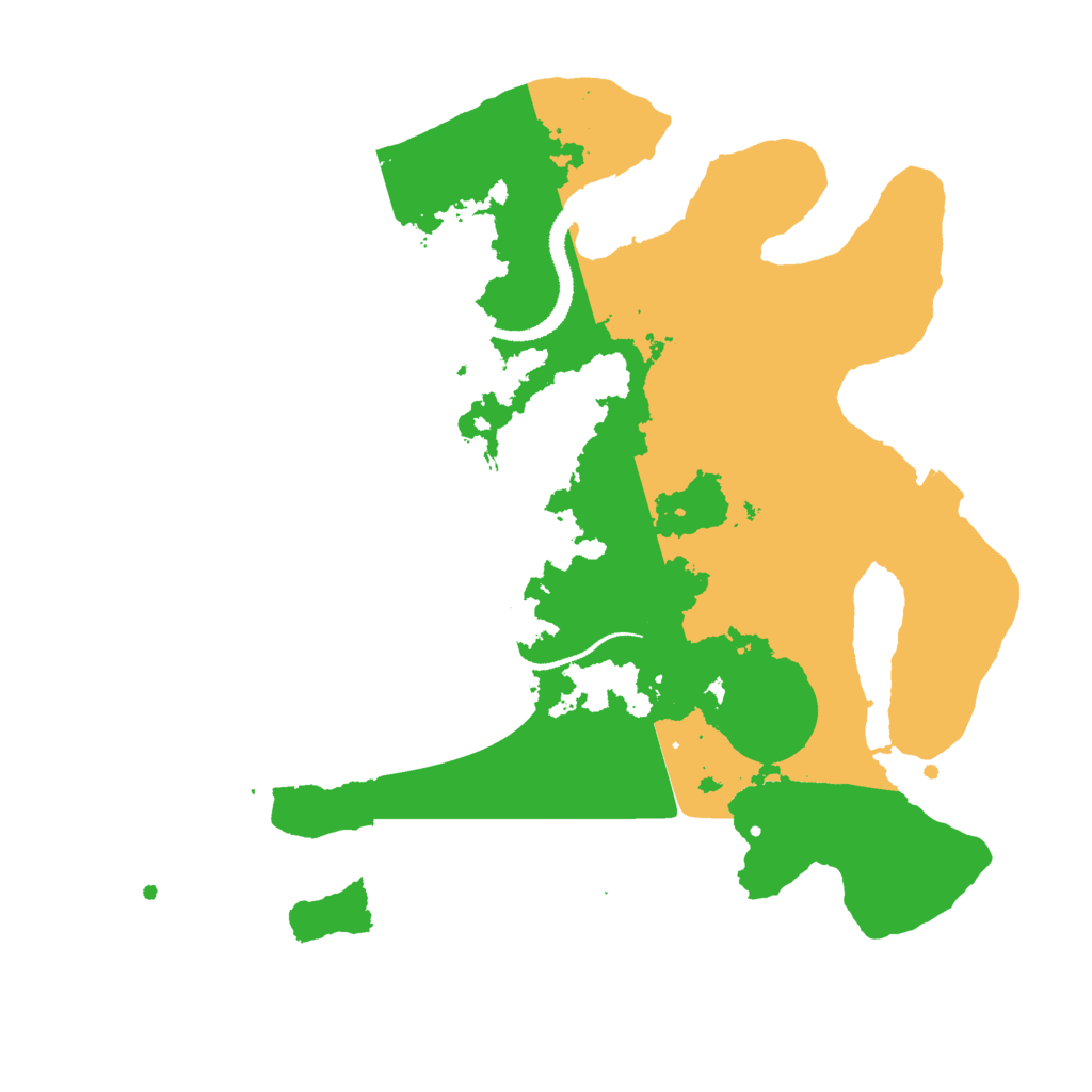 Biome Rust Map: Procedural Map, Size: 3000, Seed: 14498
