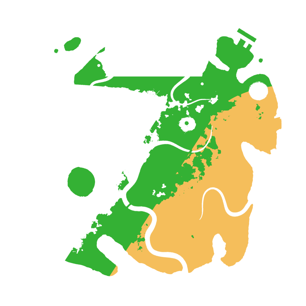 Biome Rust Map: Procedural Map, Size: 3000, Seed: 3958476