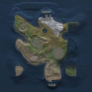 Thumbnail Rust Map: Procedural Map, Size: 2000, Seed: 318928040, 7 Monuments