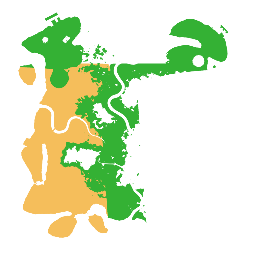 Biome Rust Map: Procedural Map, Size: 3800, Seed: 28145
