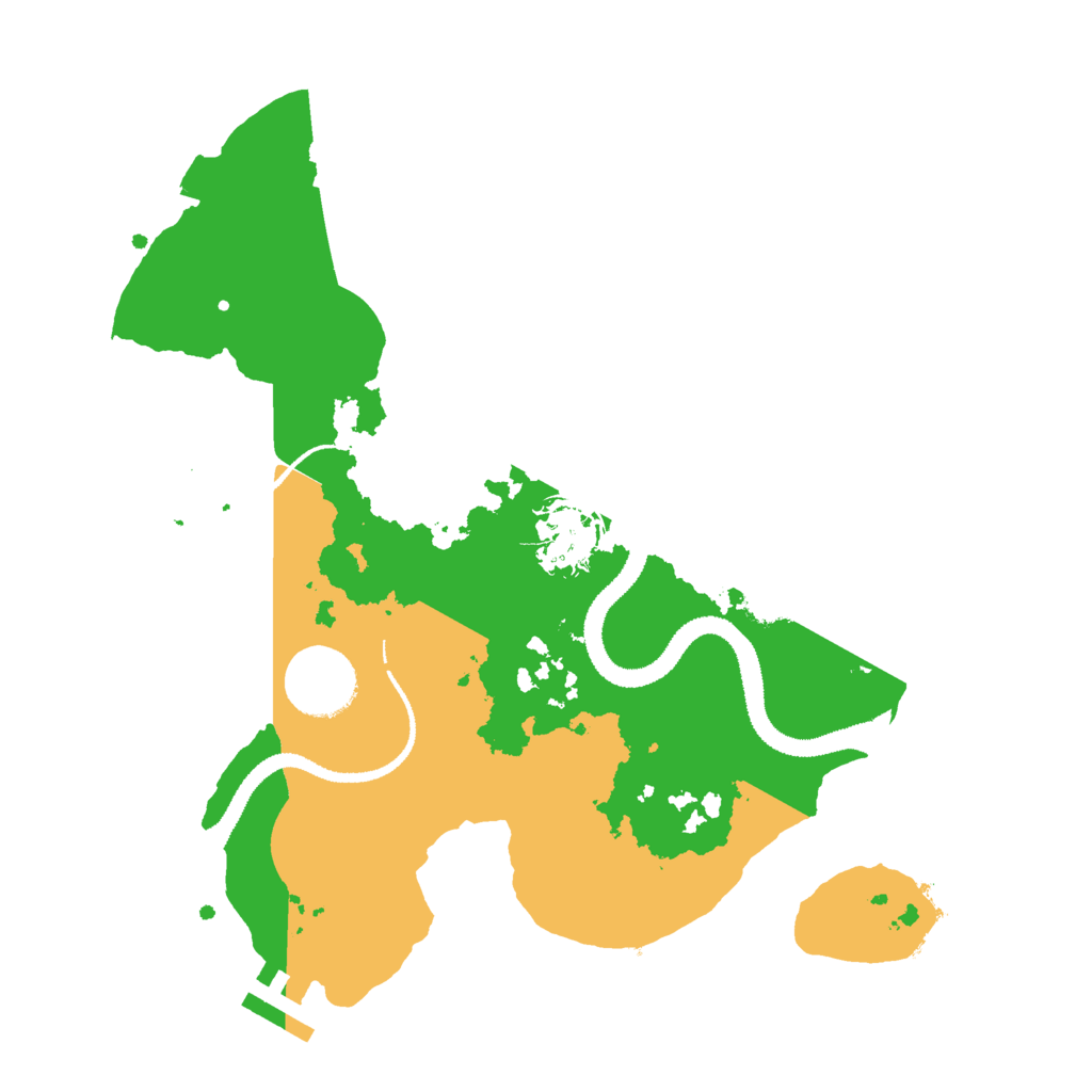 Biome Rust Map: Procedural Map, Size: 2900, Seed: 121315421