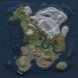 Thumbnail Rust Map: Procedural Map, Size: 2900, Seed: 121315421, 12 Monuments
