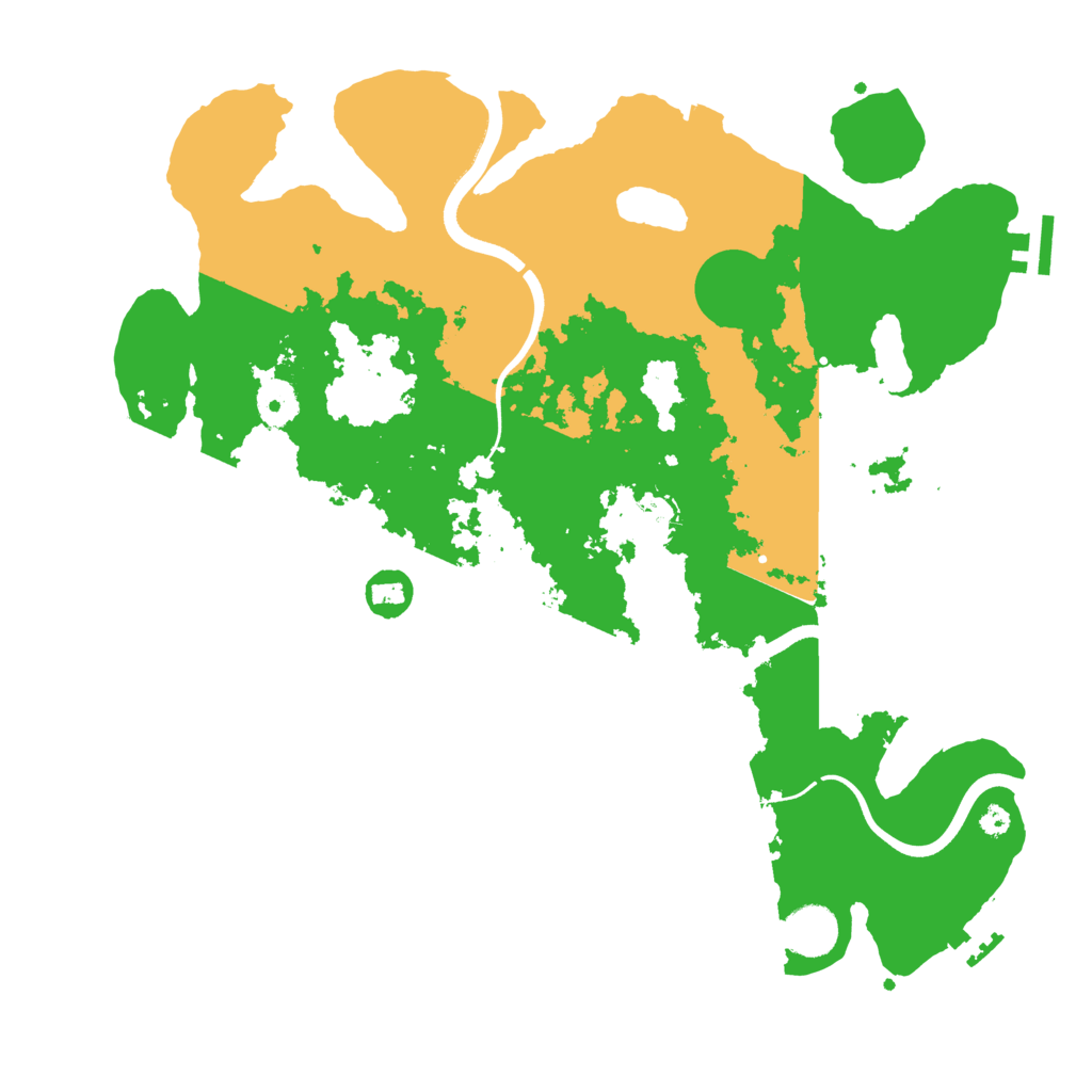 Biome Rust Map: Procedural Map, Size: 3700, Seed: 814536694