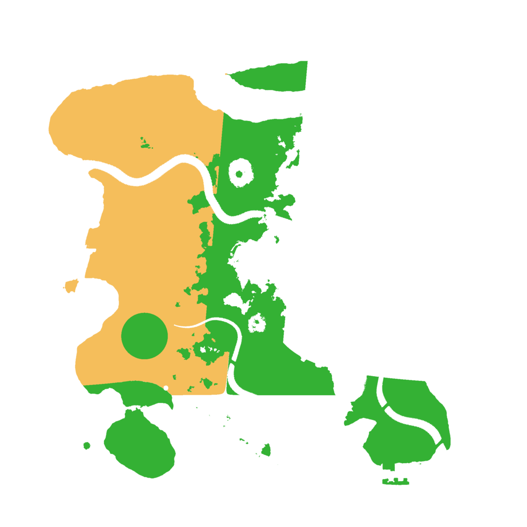 Biome Rust Map: Procedural Map, Size: 3000, Seed: 735889802