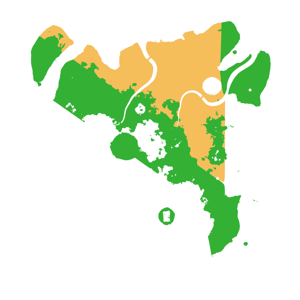 Biome Rust Map: Procedural Map, Size: 3000, Seed: 14750