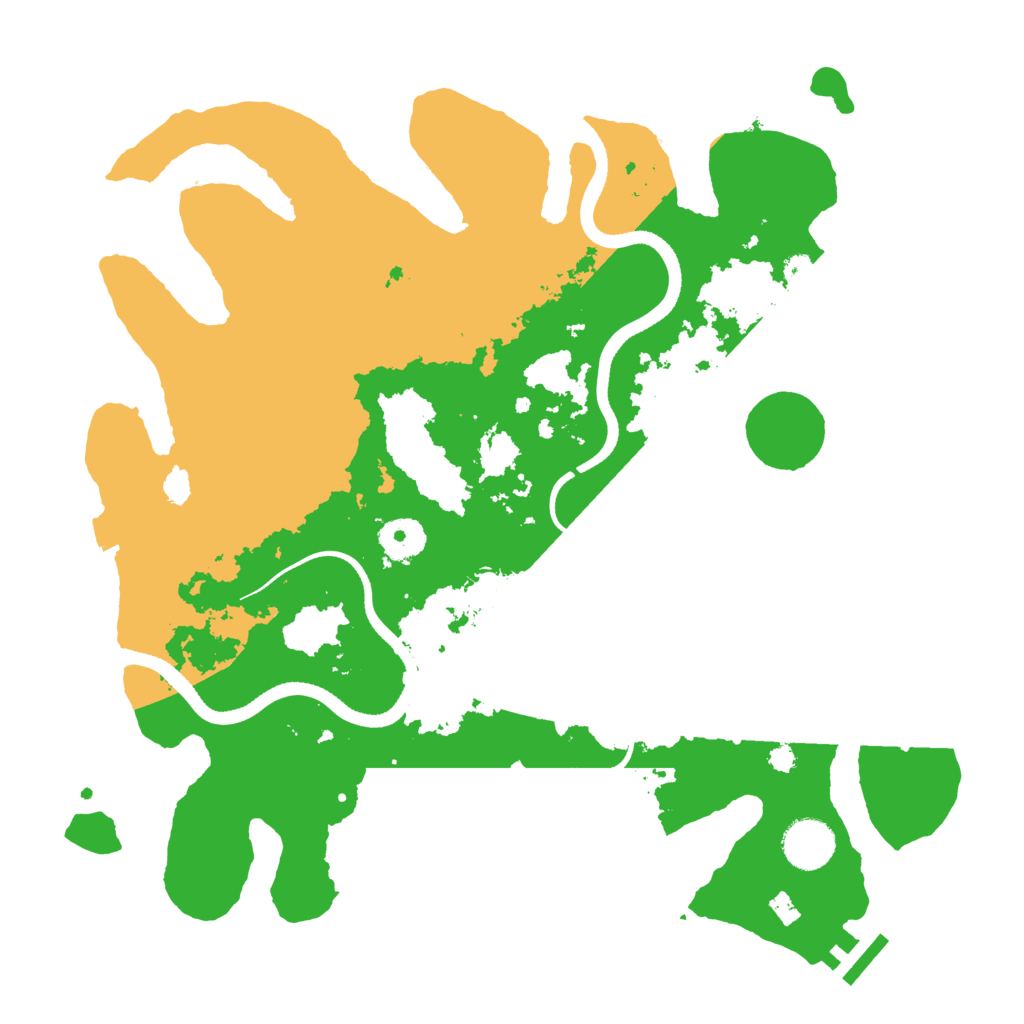 Biome Rust Map: Procedural Map, Size: 3500, Seed: 7428