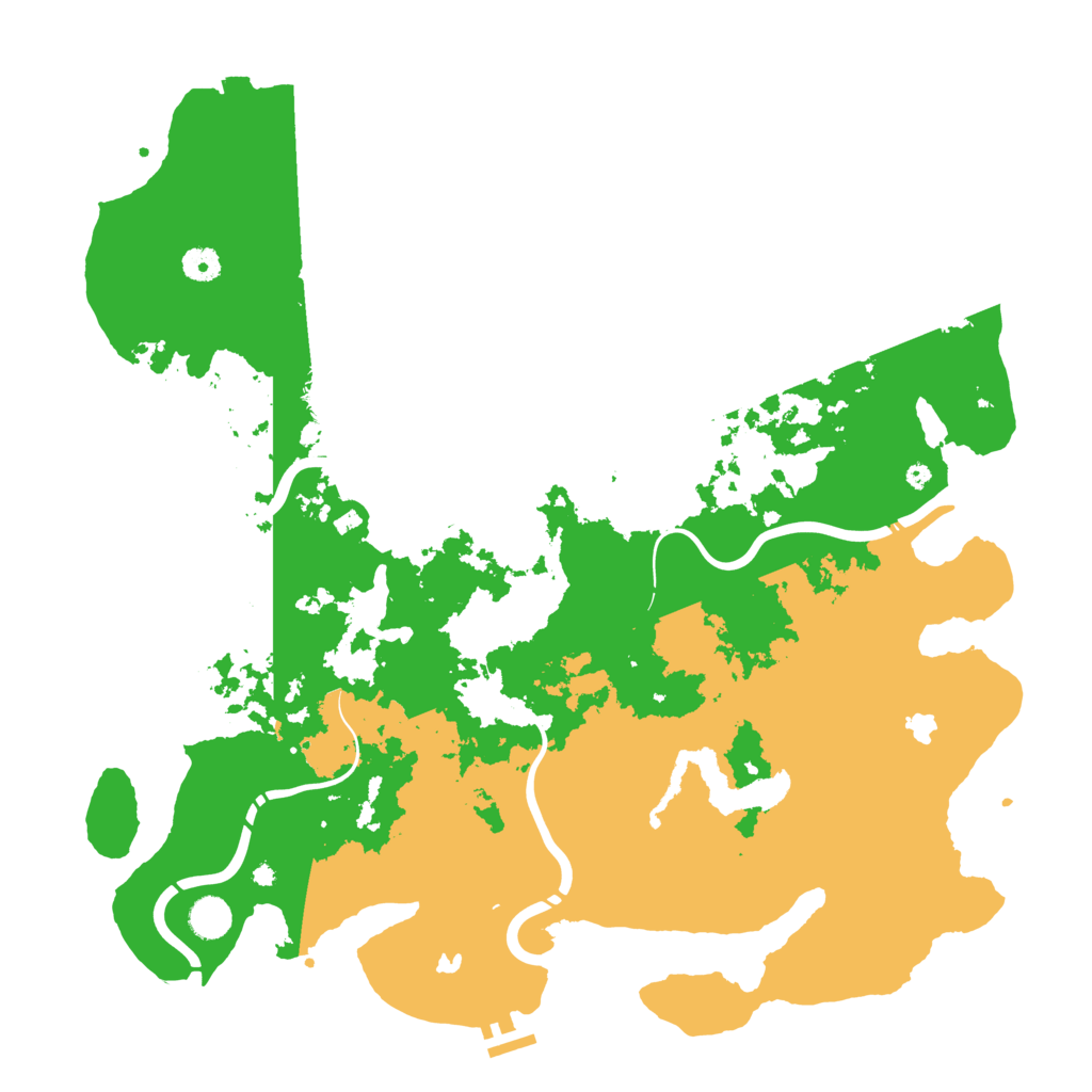 Biome Rust Map: Procedural Map, Size: 4500, Seed: 166589338