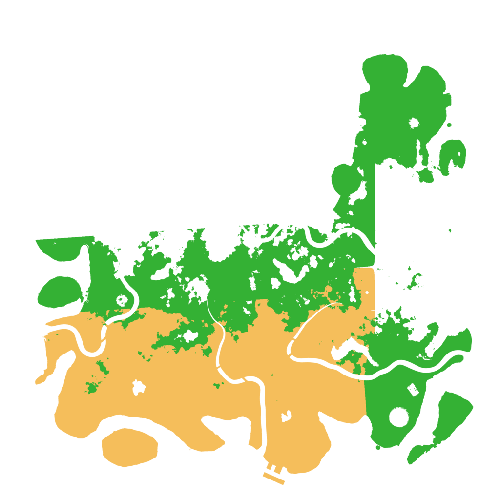 Biome Rust Map: Procedural Map, Size: 4500, Seed: 445807549