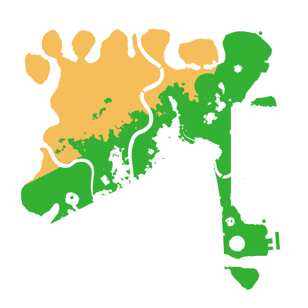 Biome Rust Map: Procedural Map, Size: 3500, Seed: 2144875218