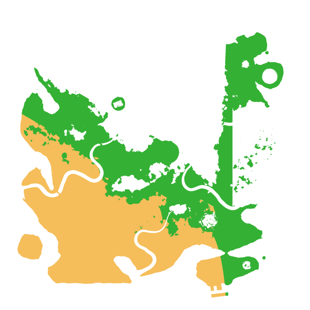 Biome Rust Map: Procedural Map, Size: 3700, Seed: 577943566