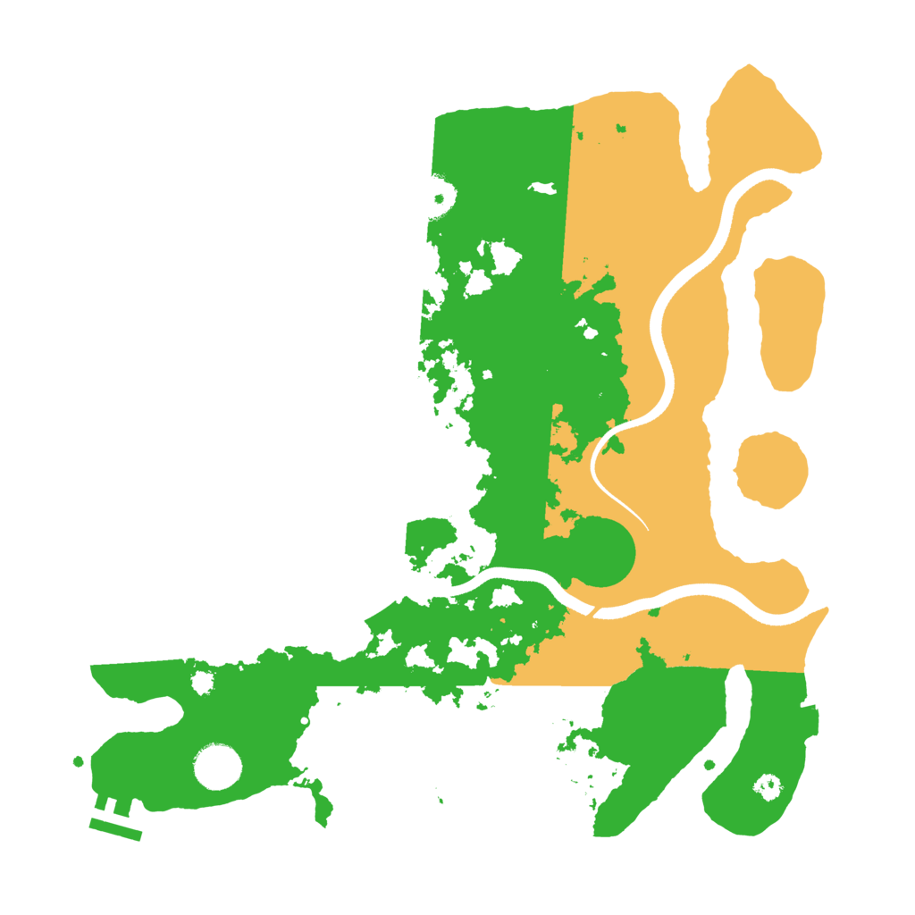 Biome Rust Map: Procedural Map, Size: 3500, Seed: 640472966