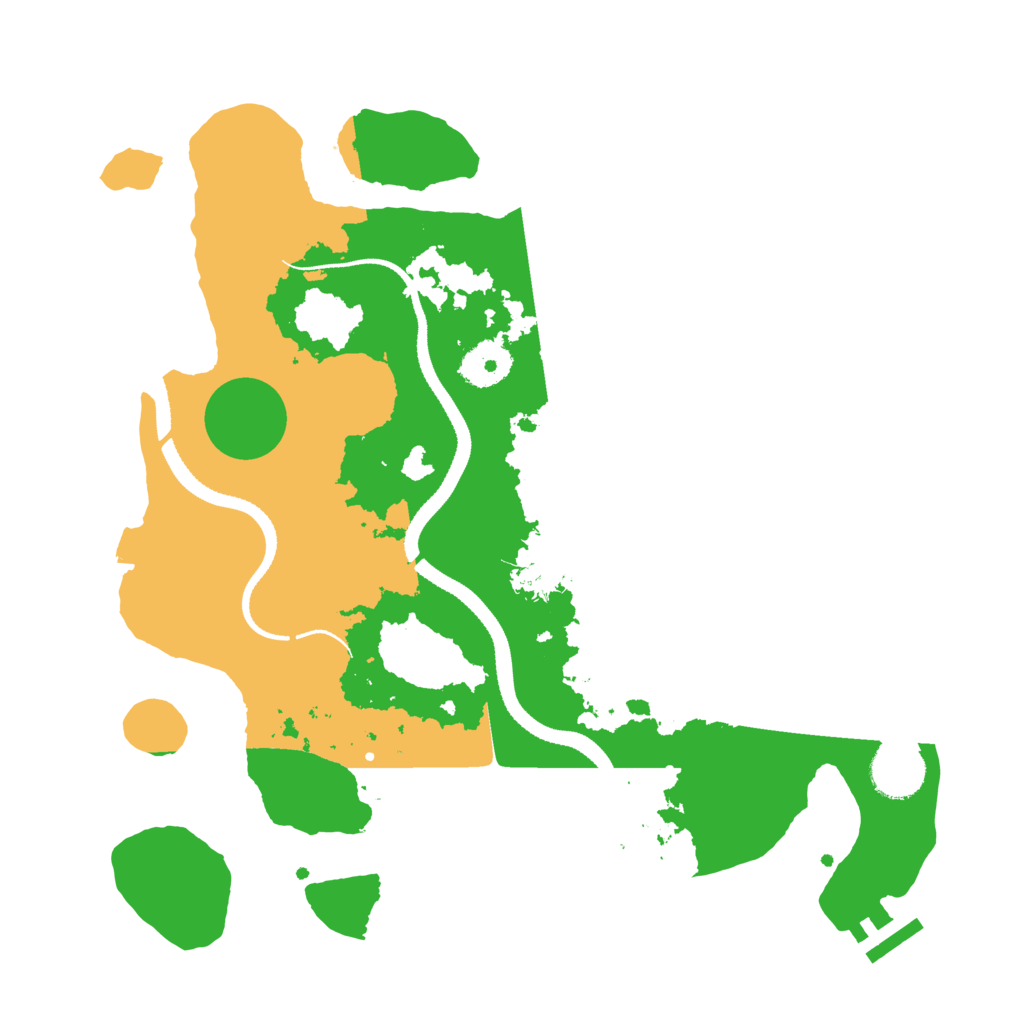 Biome Rust Map: Procedural Map, Size: 3300, Seed: 1986106030