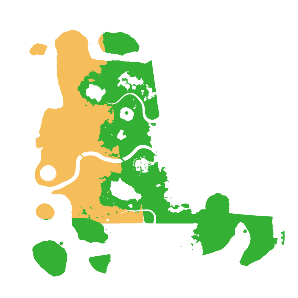 Biome Rust Map: Procedural Map, Size: 3300, Seed: 1986106030