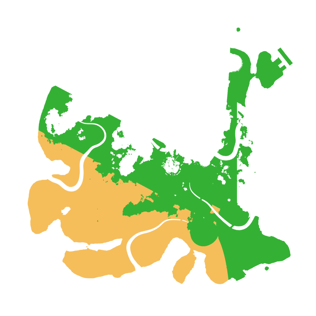 Biome Rust Map: Procedural Map, Size: 3200, Seed: 5063
