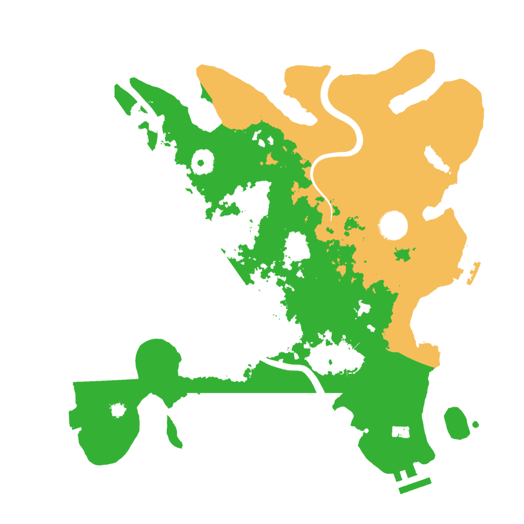 Biome Rust Map: Procedural Map, Size: 3200, Seed: 23231