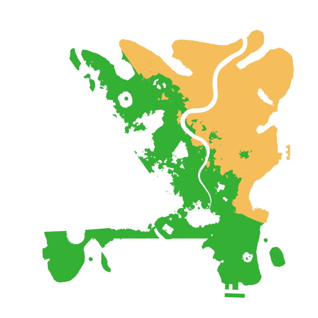 Biome Rust Map: Procedural Map, Size: 3200, Seed: 23231