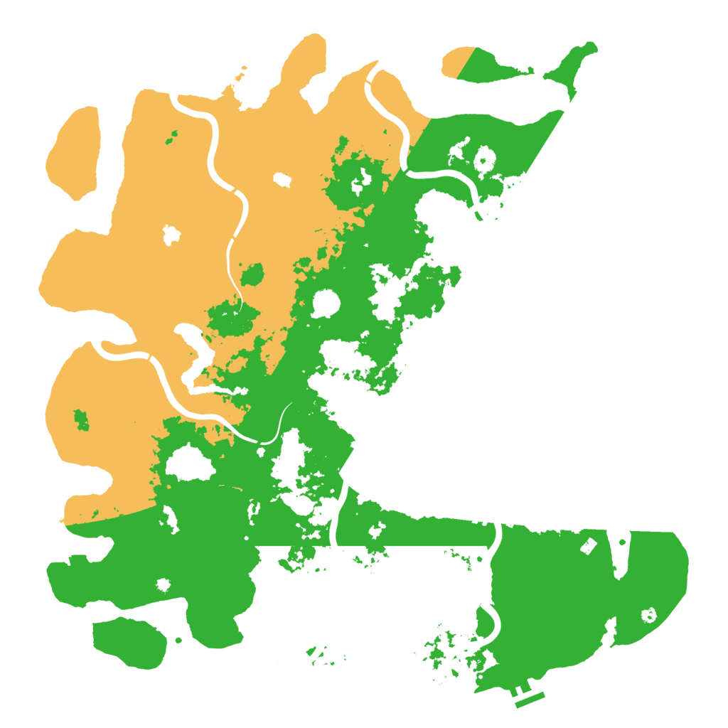 Biome Rust Map: Procedural Map, Size: 4800, Seed: 107379184
