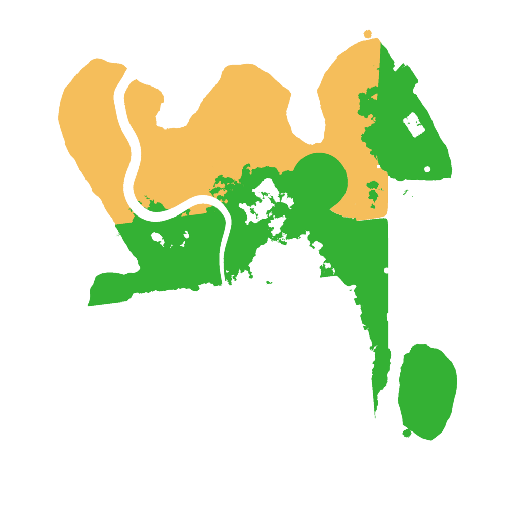 Biome Rust Map: Procedural Map, Size: 2500, Seed: 87736381