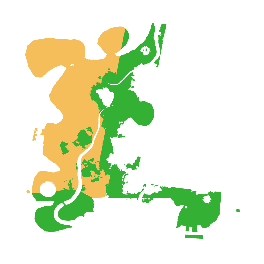 Biome Rust Map: Procedural Map, Size: 3000, Seed: 96576