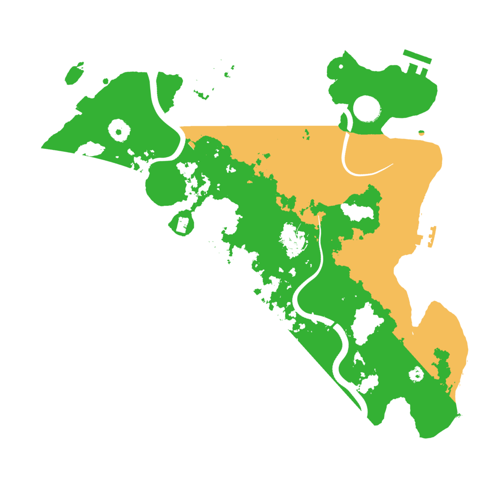 Biome Rust Map: Procedural Map, Size: 3500, Seed: 404854730
