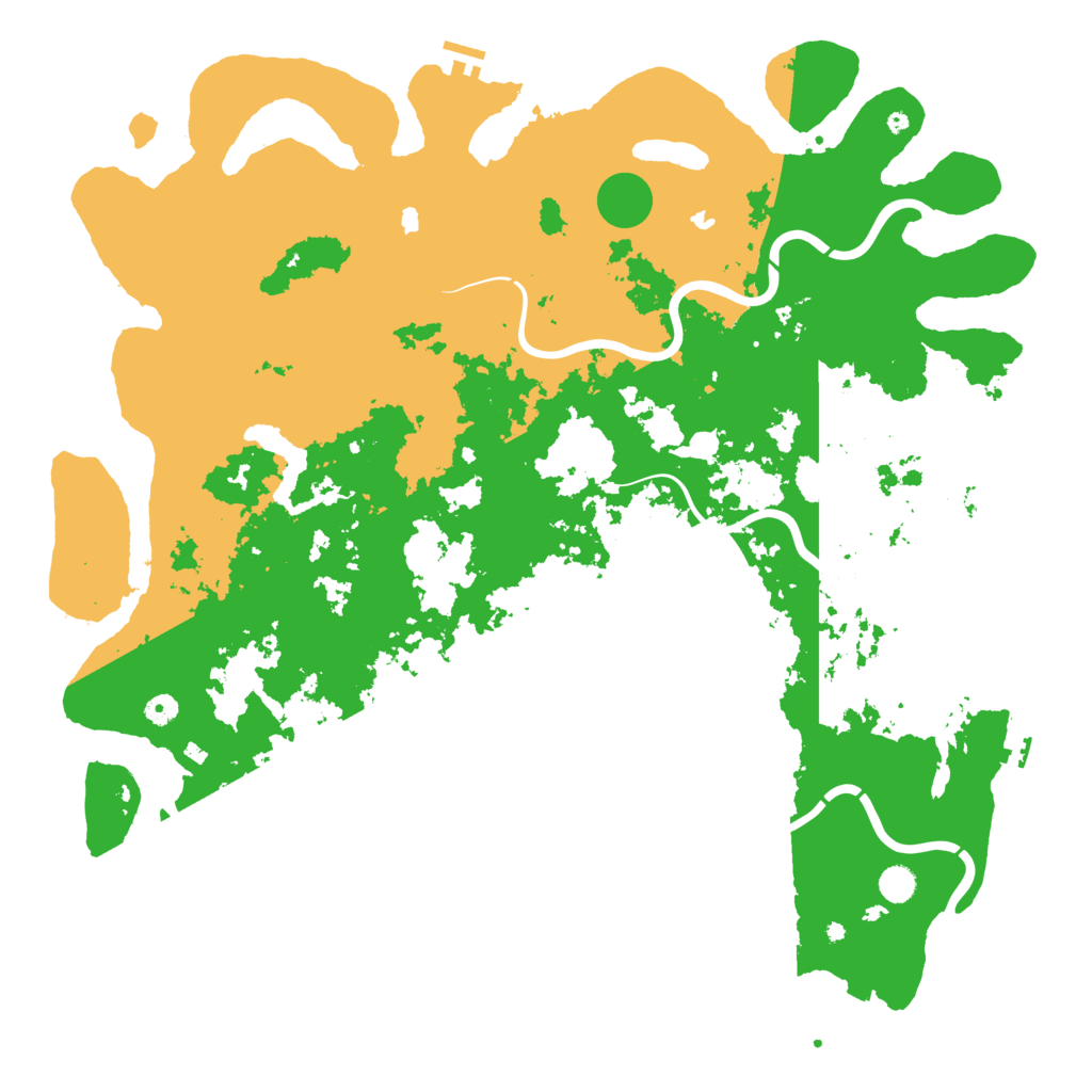Biome Rust Map: Procedural Map, Size: 5200, Seed: 643
