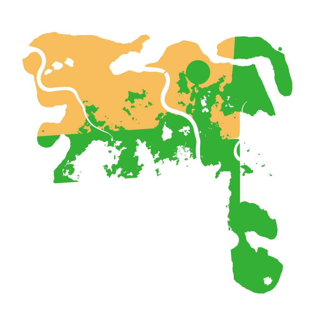 Biome Rust Map: Procedural Map, Size: 3500, Seed: 41432361