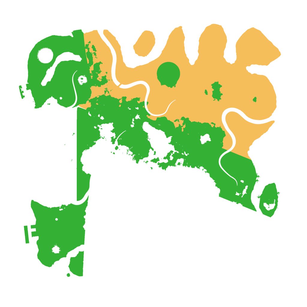 Biome Rust Map: Procedural Map, Size: 3500, Seed: 1959807373
