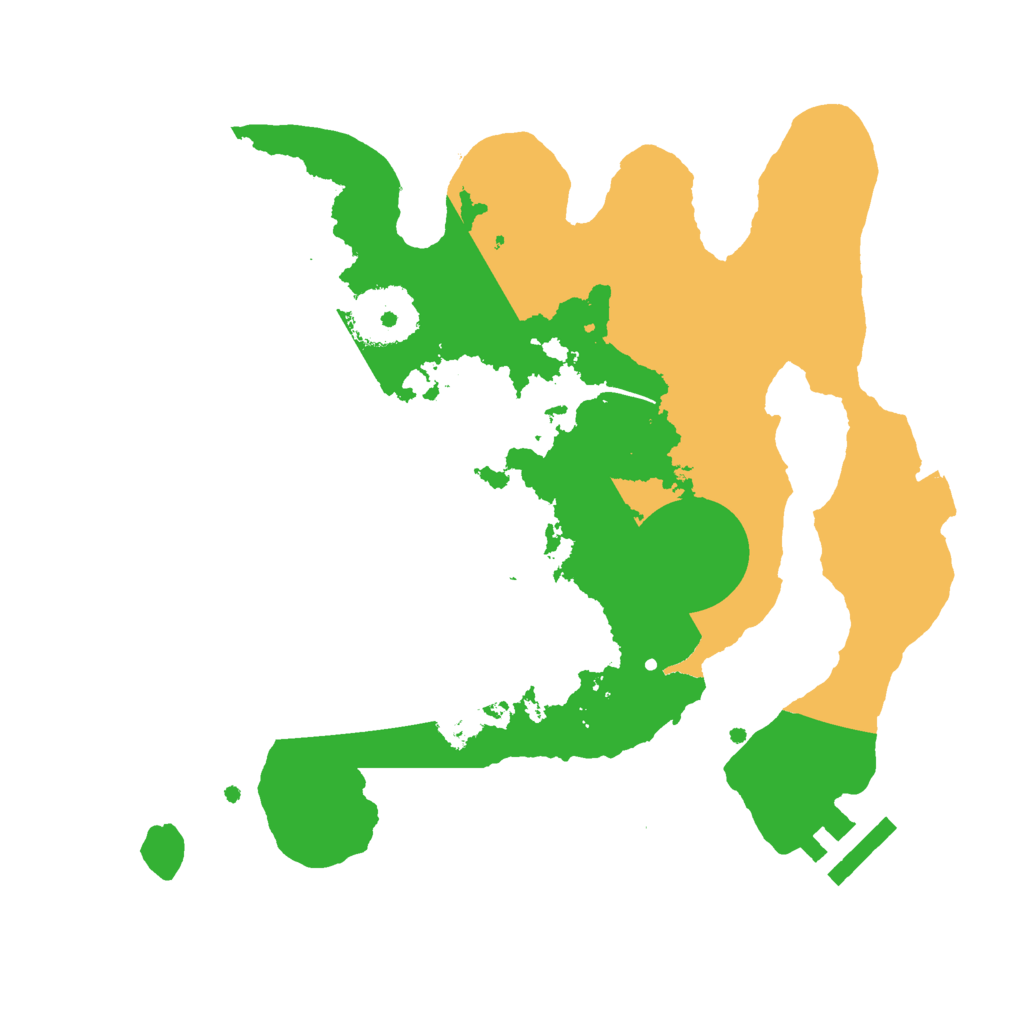 Biome Rust Map: Procedural Map, Size: 2500, Seed: 331769072