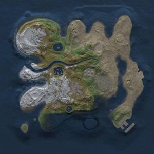 Thumbnail Rust Map: Procedural Map, Size: 2500, Seed: 331769072, 9 Monuments