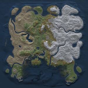 Thumbnail Rust Map: Procedural Map, Size: 4250, Seed: 26303, 15 Monuments