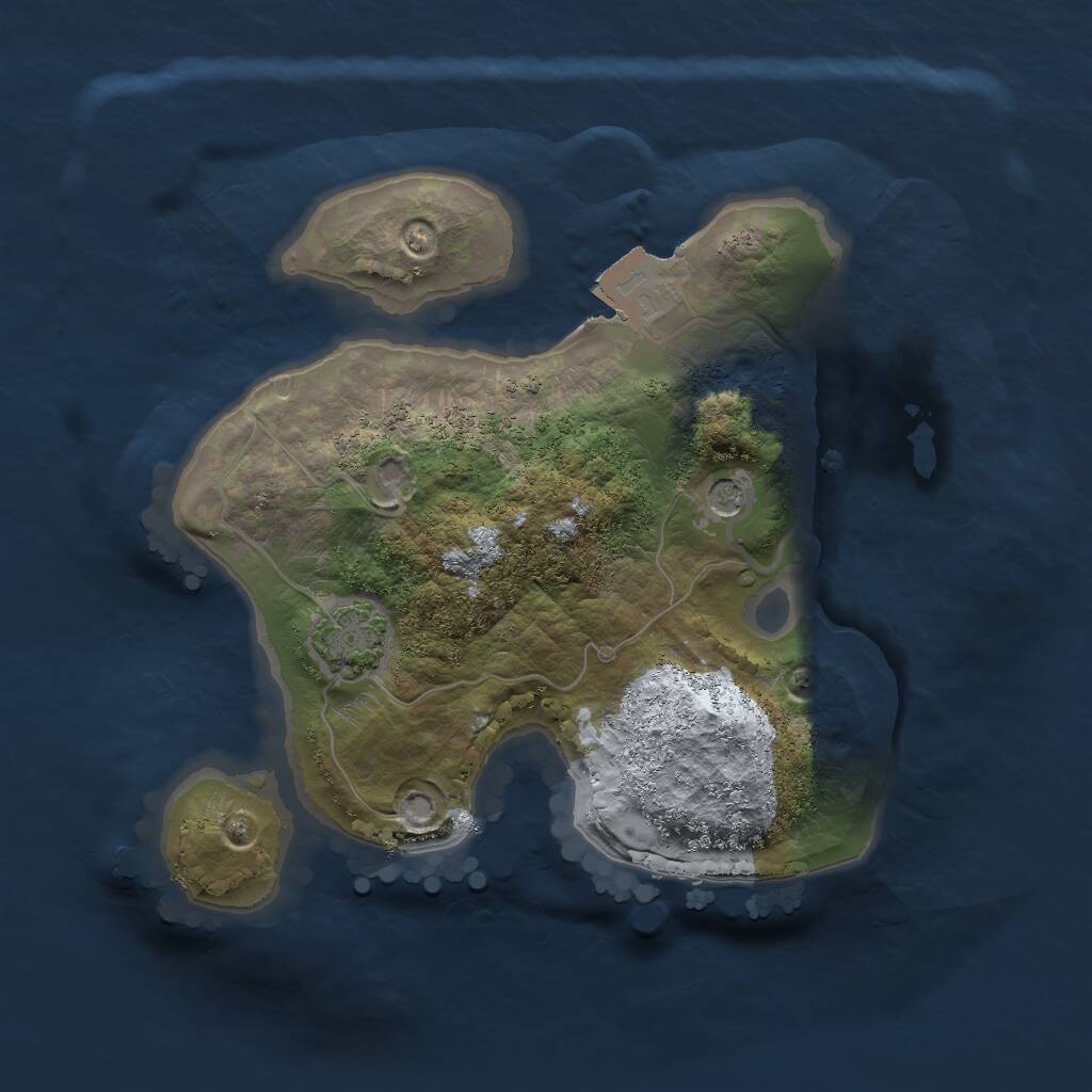 Rust Map: Procedural Map, Size: 1900, Seed: 10101019, 3 Monuments