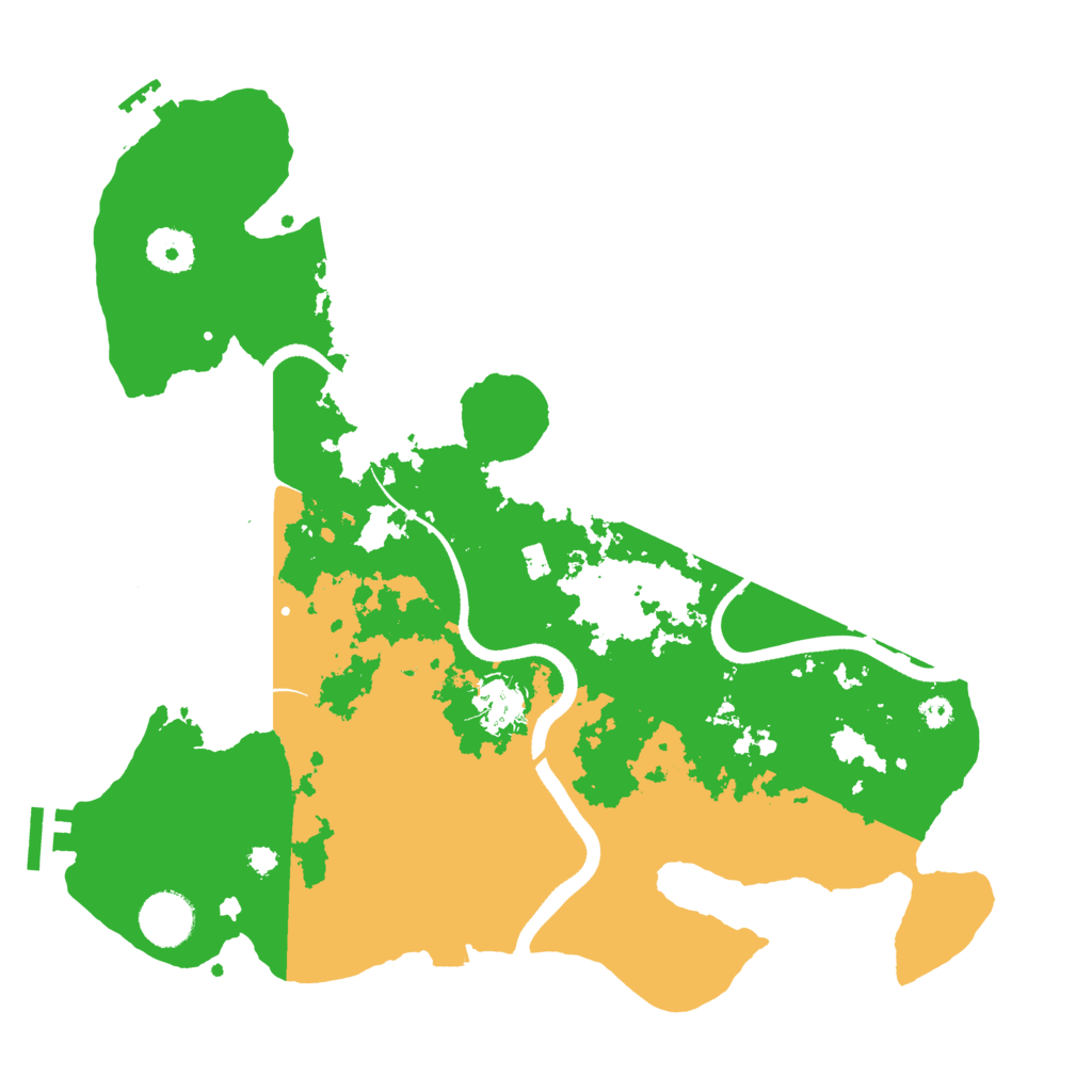 Biome Rust Map: Procedural Map, Size: 3500, Seed: 456215986