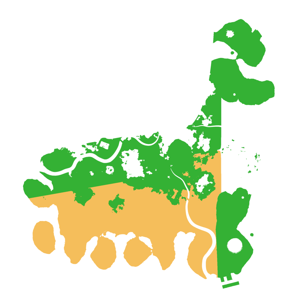 Biome Rust Map: Procedural Map, Size: 3500, Seed: 23924