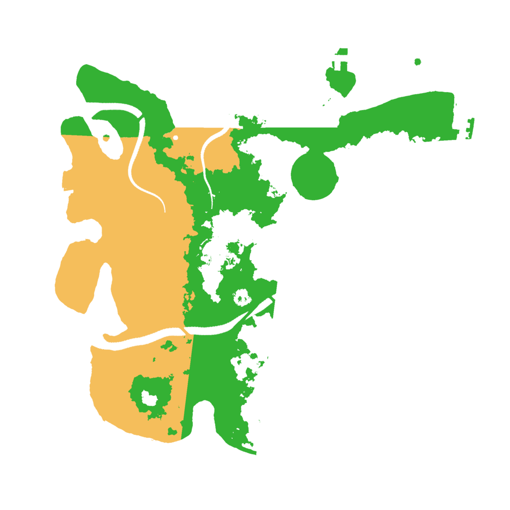 Biome Rust Map: Procedural Map, Size: 3000, Seed: 18126