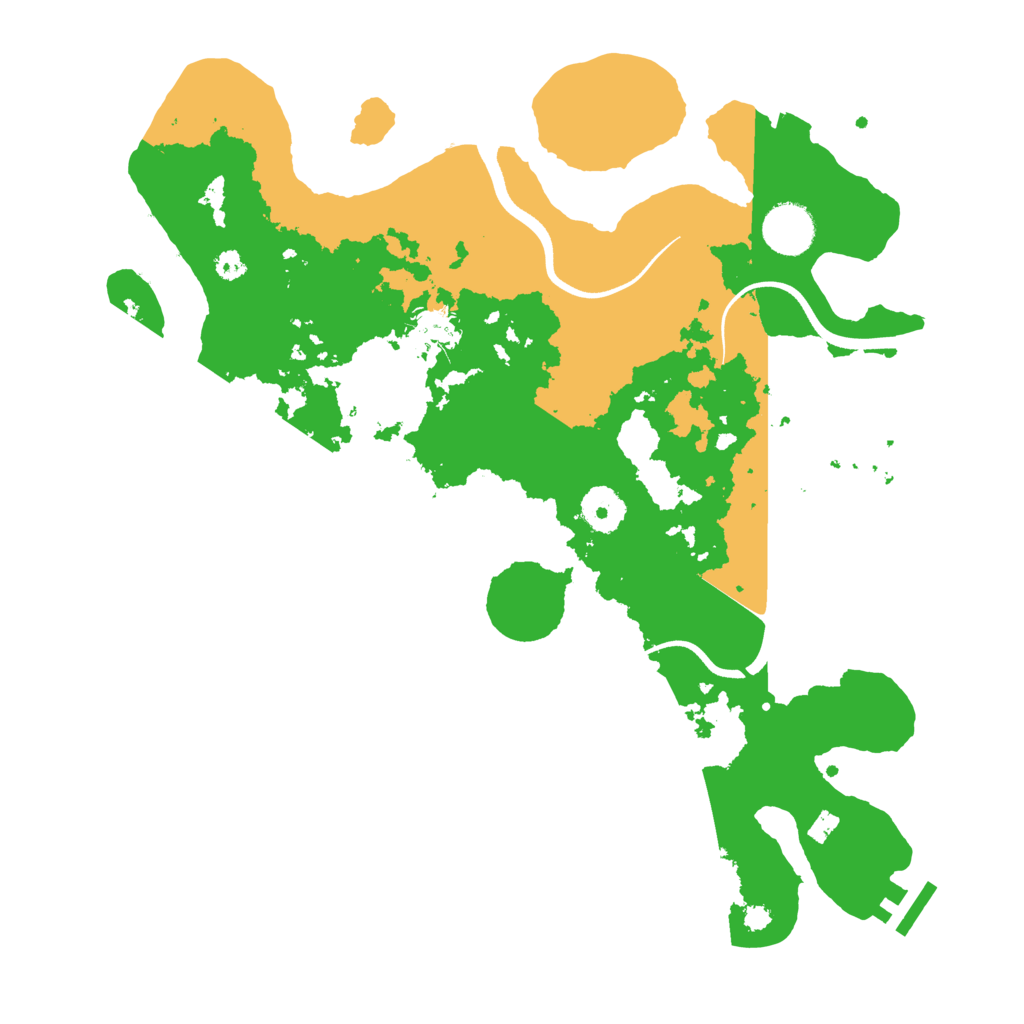 Biome Rust Map: Procedural Map, Size: 3500, Seed: 125294856