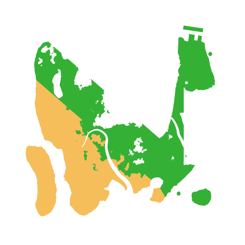 Biome Rust Map: Procedural Map, Size: 2500, Seed: 1247556109