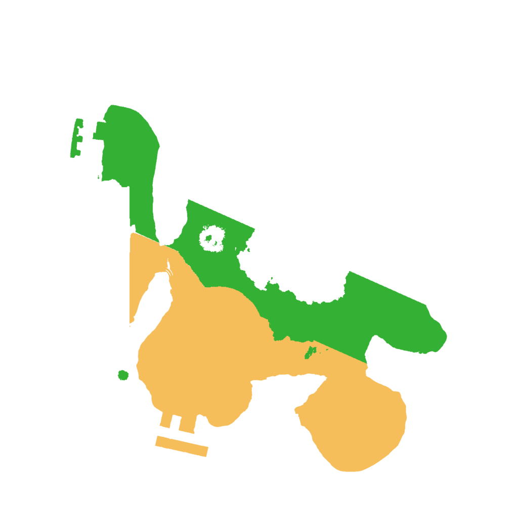 Biome Rust Map: Procedural Map, Size: 2000, Seed: 183722