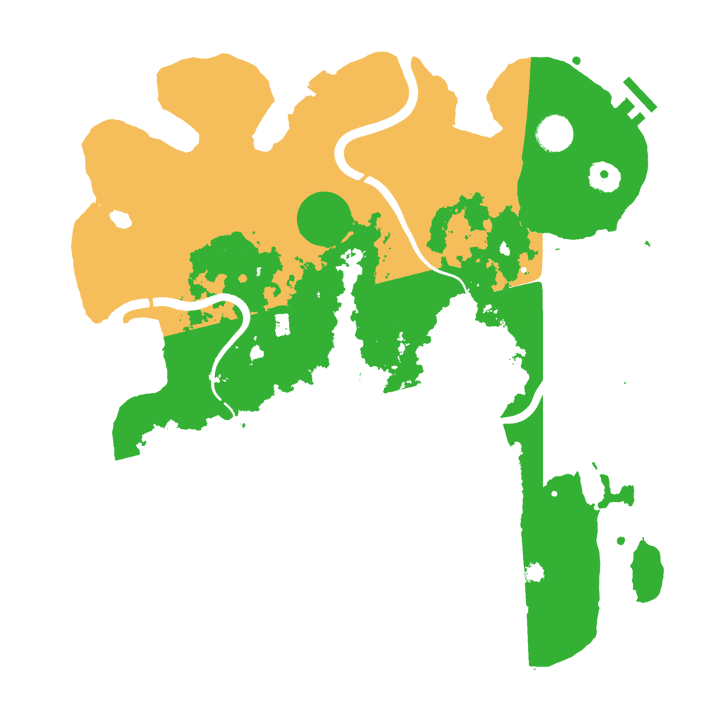 Biome Rust Map: Procedural Map, Size: 3500, Seed: 613364292