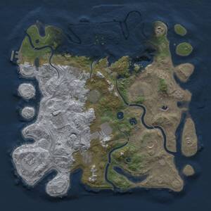 Thumbnail Rust Map: Procedural Map, Size: 4250, Seed: 20938, 17 Monuments
